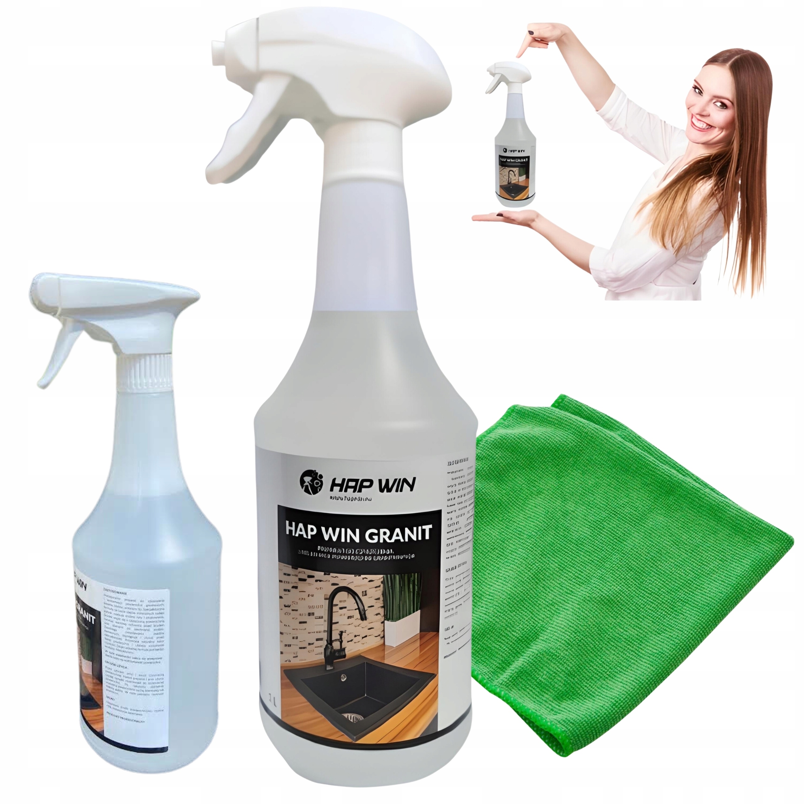 Prípravok na impregnáciu a čistenie Granite 1L + utierka z mikrovlákna (mikrovlákno) TB multicolor